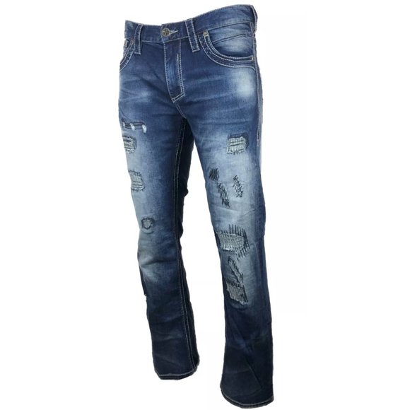 M.LAB Slim Cause Men's Denim Jeans Blue - Picture 11 of 12